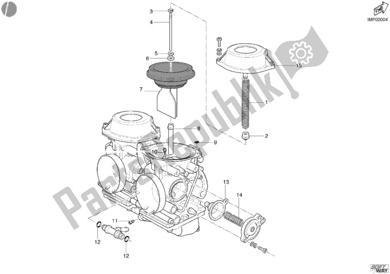 Carburetor spare parts spare parts for Ducati Monster 600 from